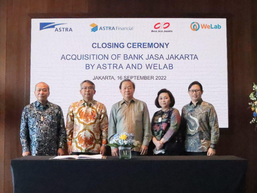 Astra & WeLab Resmi Mengakuisisi Bank Jasa Jakarta yang Akan Bertransformasi Menjadi Bank Digital di Indonesia